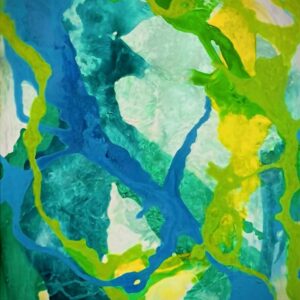 Abstracto Verde-Azul